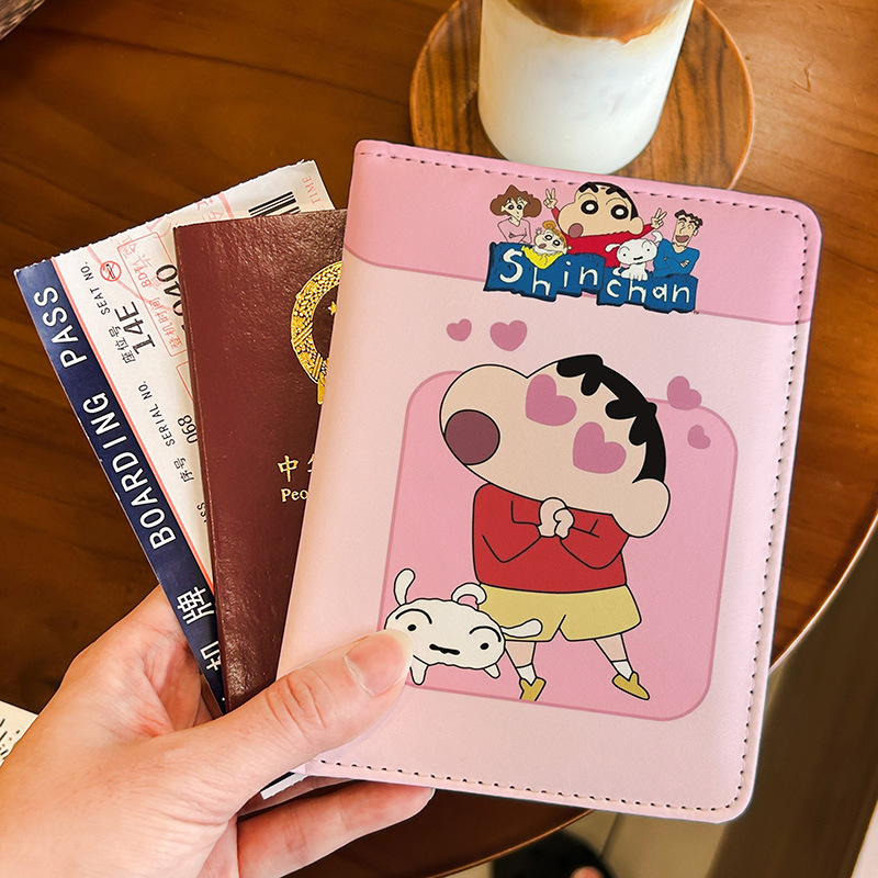 Travel Accessories For Japan Trip - Kawaii Shin Chan Sampul Paspor Lucu