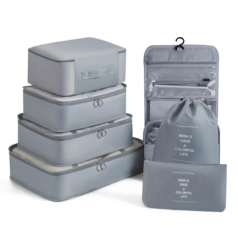 Travel Accessories Kit Bag - Set Penyimpanan Perjalanan Multi-Kompartemen untuk Mahasiswa