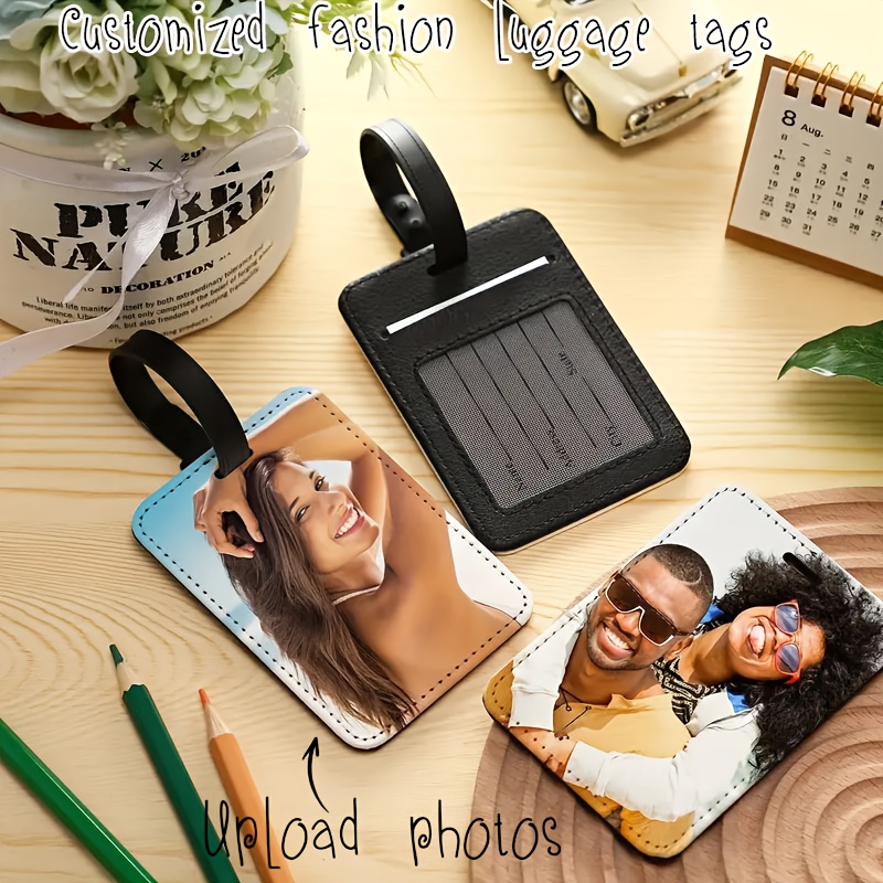 Travel Accessories Meaning - Label Bagasi Kulit Foto Kustom, Label