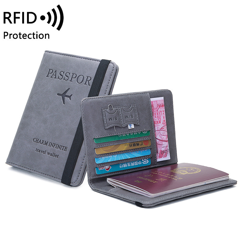 Travel Accessories Passport Holder - Tempat Paspor Kulit PU Uniseks -