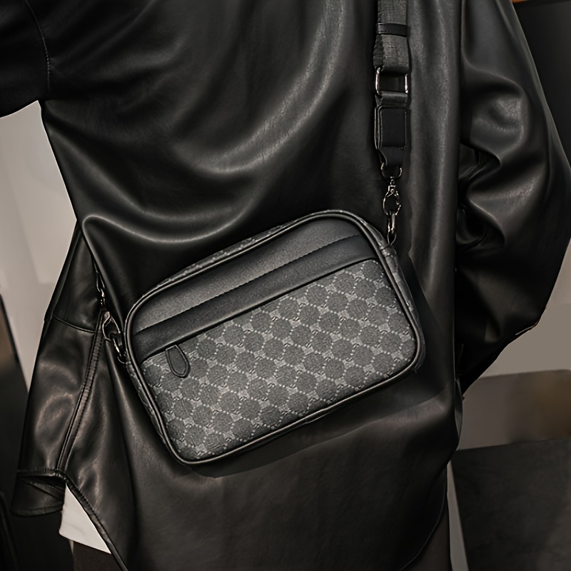 Camera Bag Travel - Tas Kamera Selempang PU Motif Klasik
