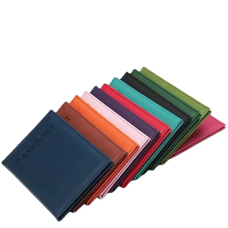 Travel Accessories Passport Holder - Sarung paspor kulit Pu pria wanita,