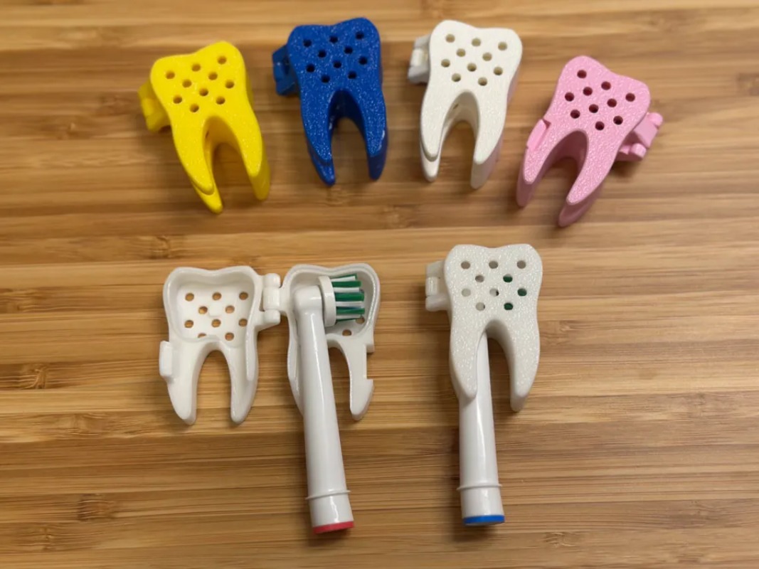 Travel Accessories To 3D Print - Penutup Pelindung Berbentuk Gigi Lucu Cetak
