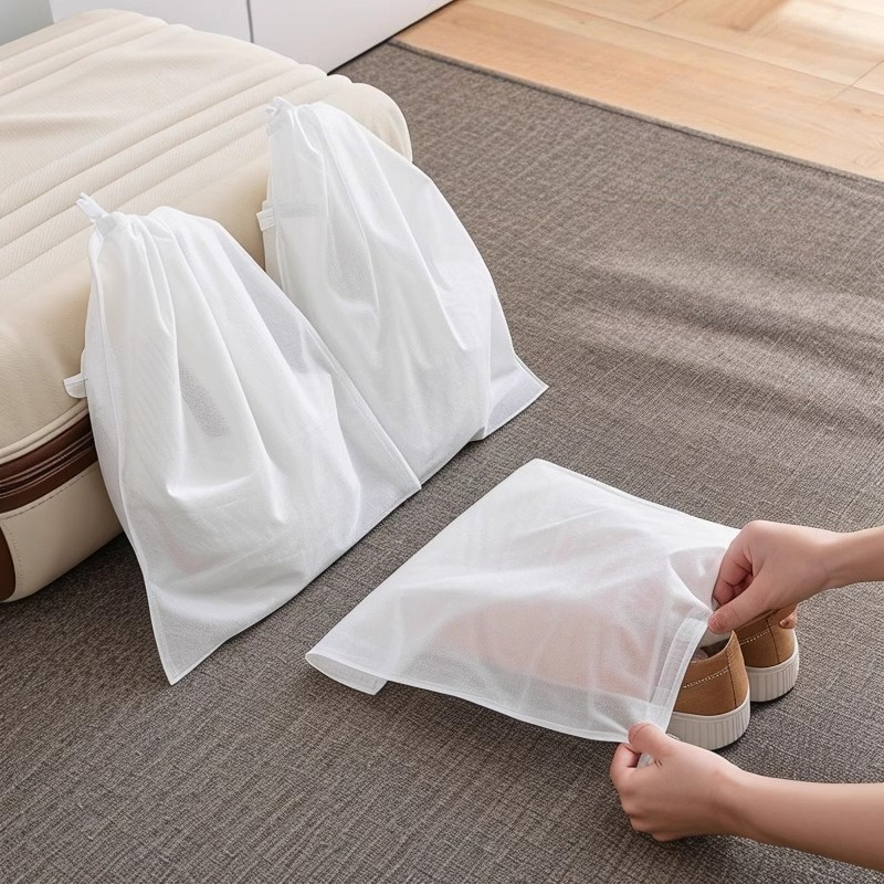 Shoe Bag Travel - Tas Penyimpanan Sepatu Serut Anti Debu