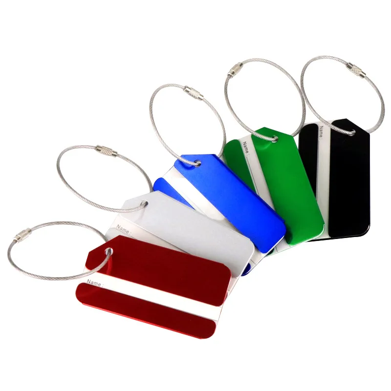 Travel Accessories In Train - Tag bagasi logam campuran aluminium 1pc