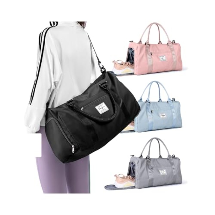 Shoe Bag Travel - Tas Duffel Olahraga Kecil Warna Hitam