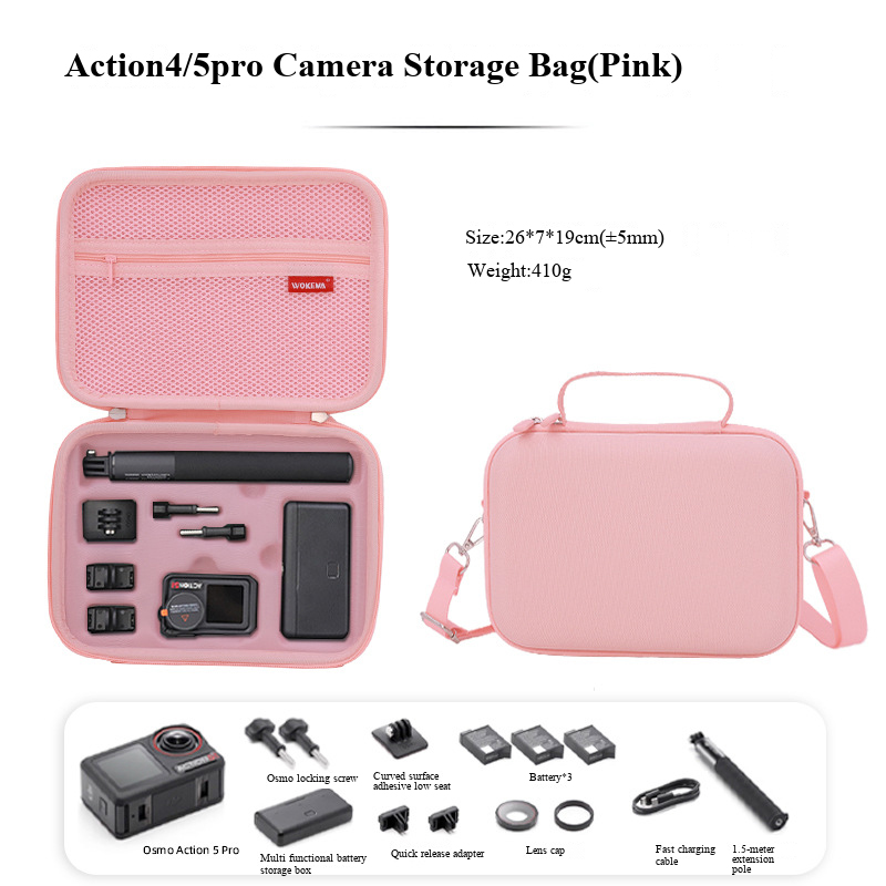 Camera Bag Travel - Untuk DJI Osmo Action 3/4/5 pro