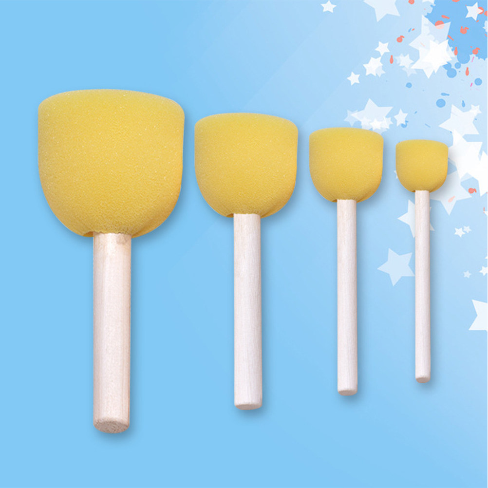 Travel Accessories Drawing - 20Pcs Kuas Lukis Gagang Kayu Kepala