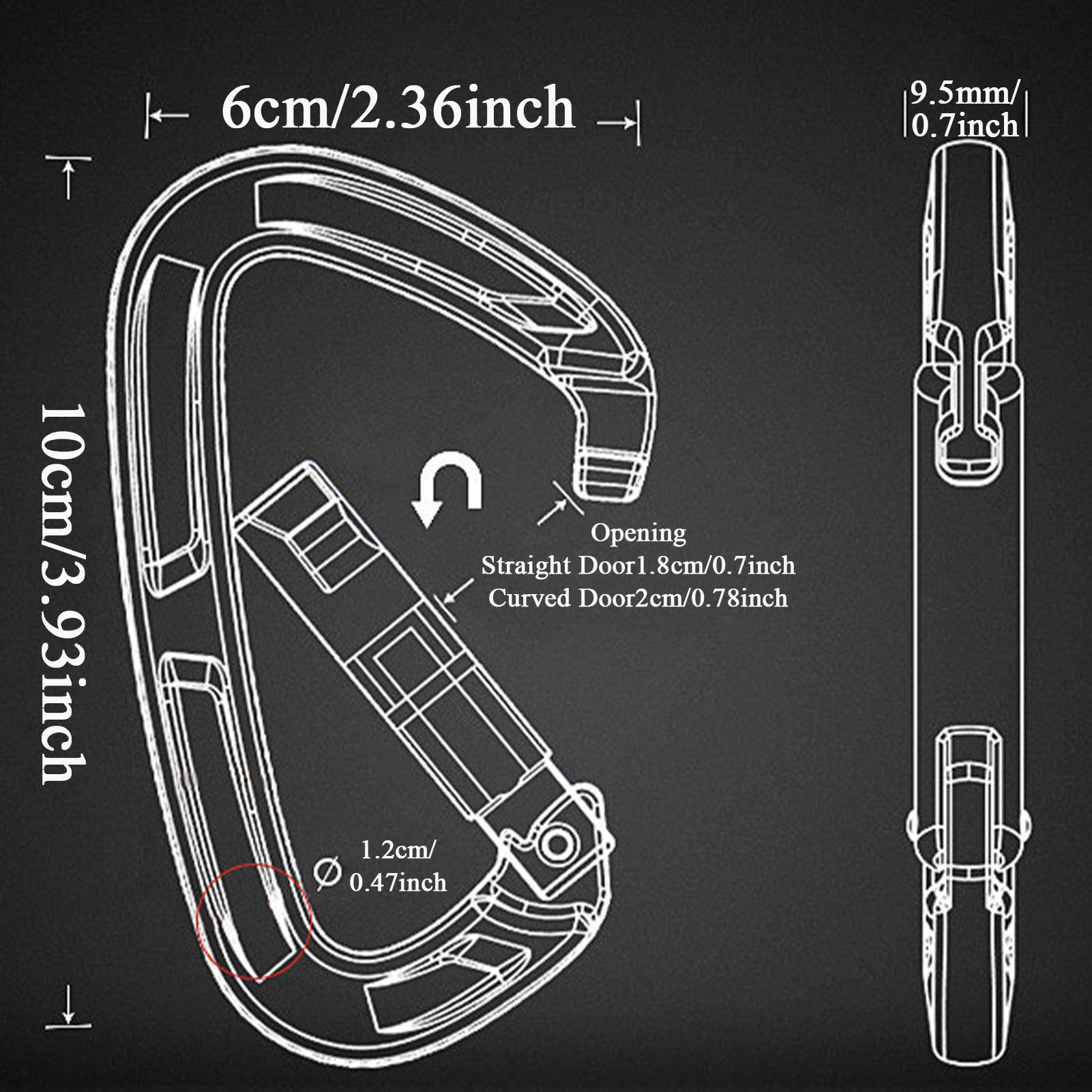 Travel Accessories Drawing - Karabiner Quick Draw Aksesori Peralatan Karabiner