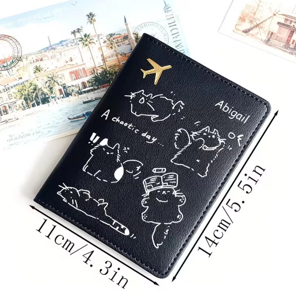 Tempat Paspor PU dengan Nama K - Travel Accessories Passport Holder ulasan dan harga