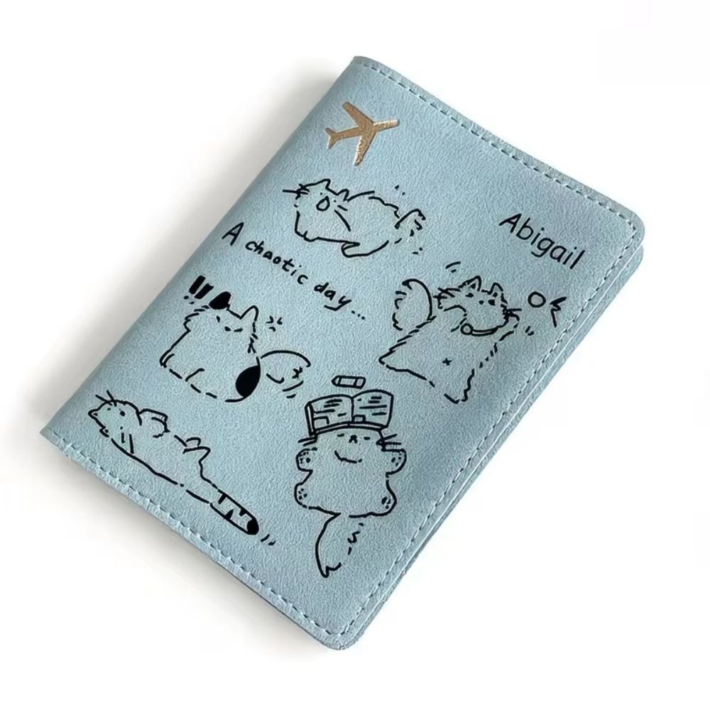 Tempat Paspor PU dengan Nama K - Travel Accessories Passport Holder ulasan dan harga