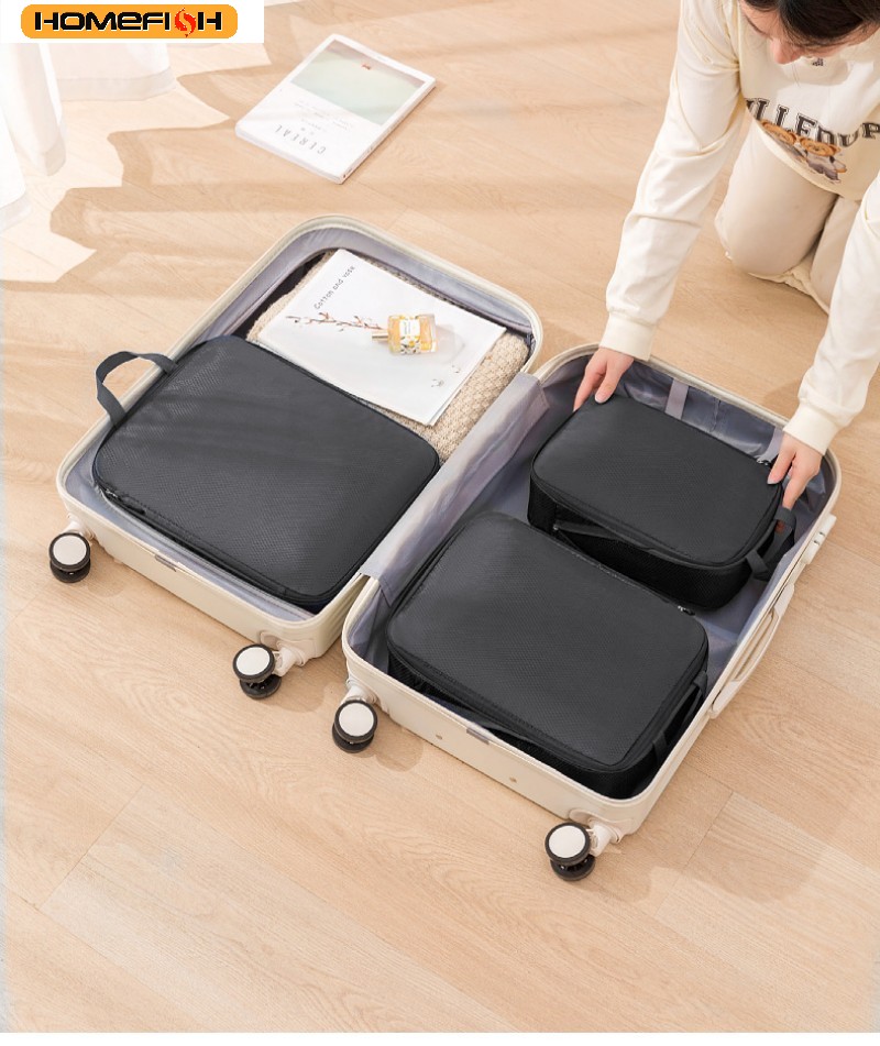 HOMEFISH 3Pcs/Set Tas Penyimpa - Travel Accessories Kit Bag ulasan dan harga