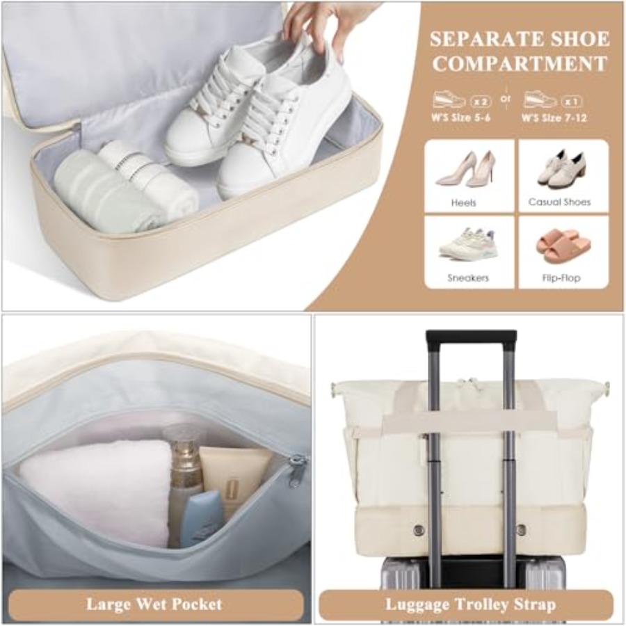 Tas Gym untuk Wanita, Tas Perj - Shoe Bag Travel ulasan dan harga