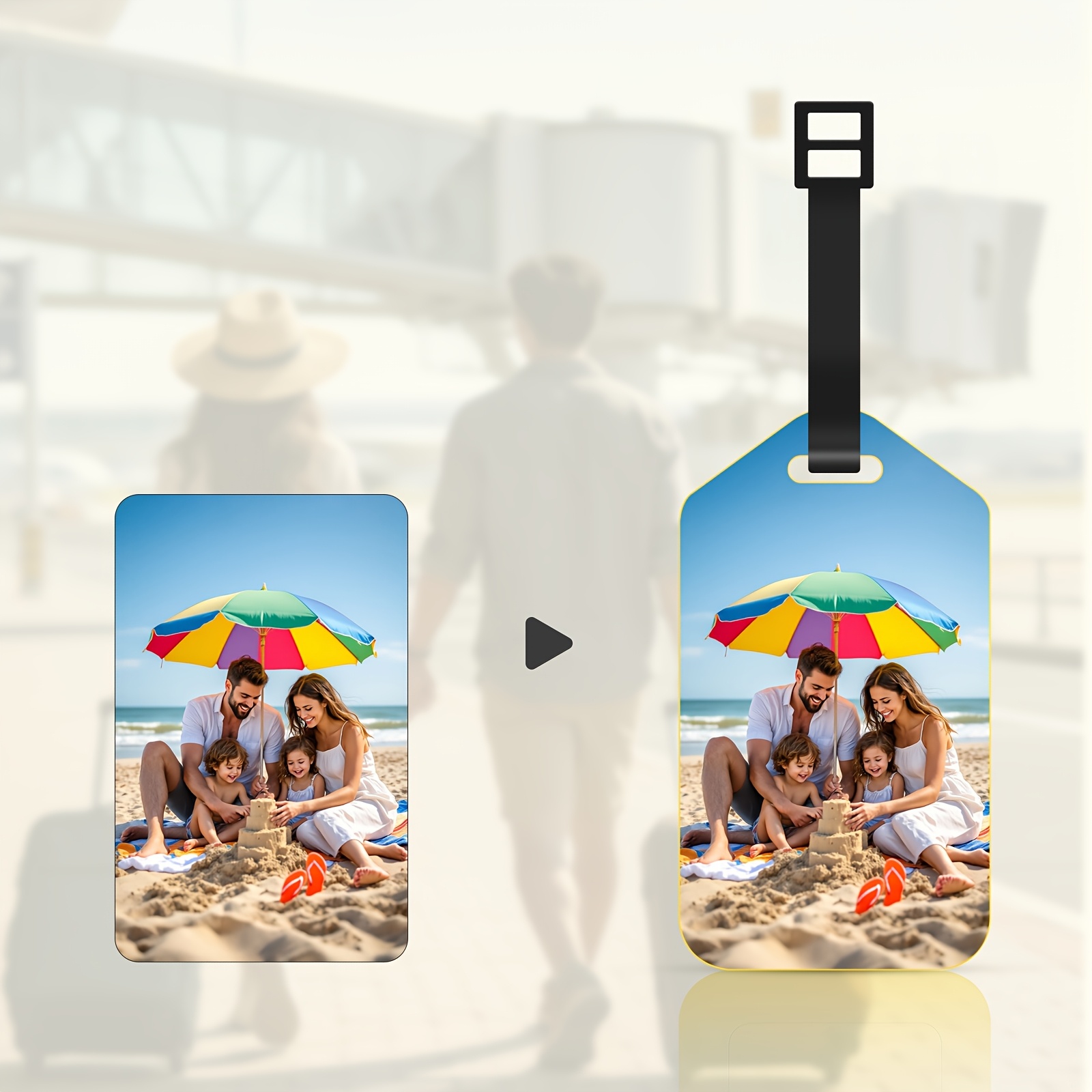 Label Bagasi Kulit Foto Kustom - Travel Accessories Meaning ulasan dan harga