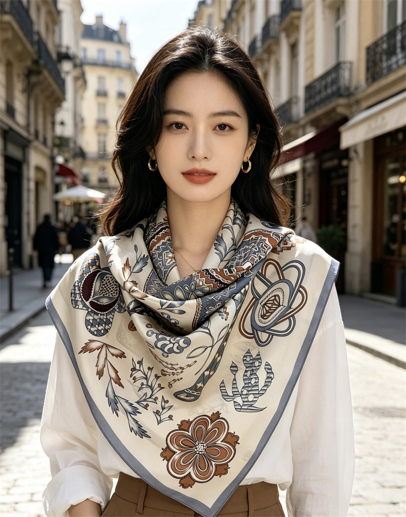 Bandana Wanita Motif Kuda 90CM - Travel Accessories To Gift ulasan dan harga