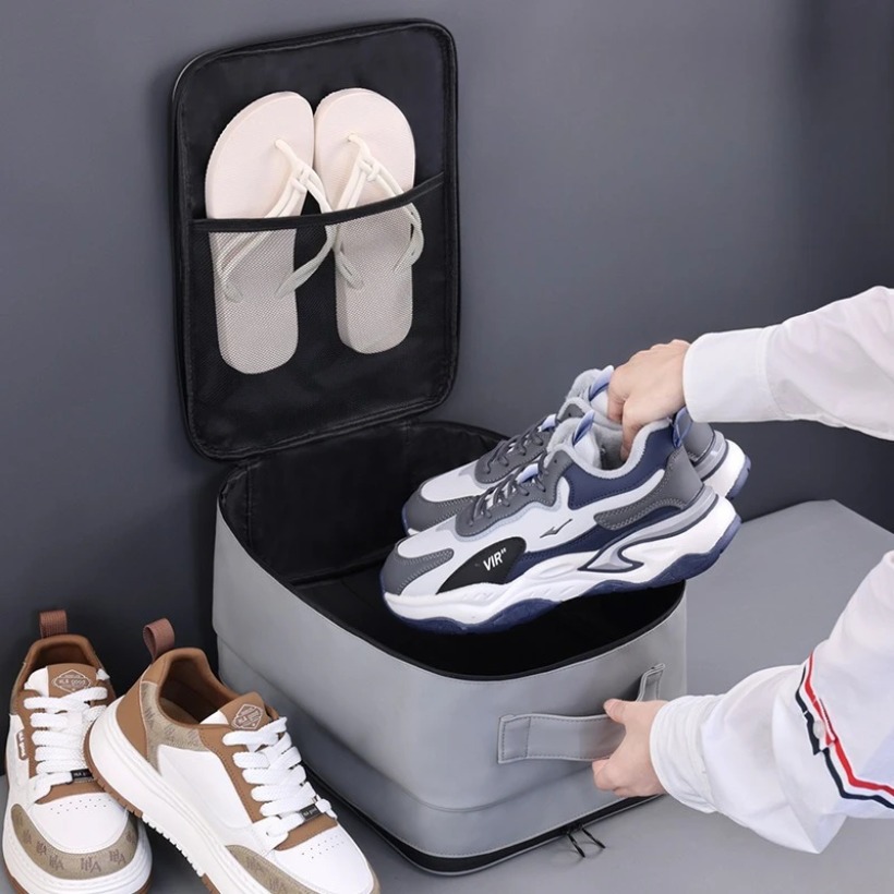 Tas Penyimpanan Sepatu Gantung - Shoe Bag Travel ulasan dan harga