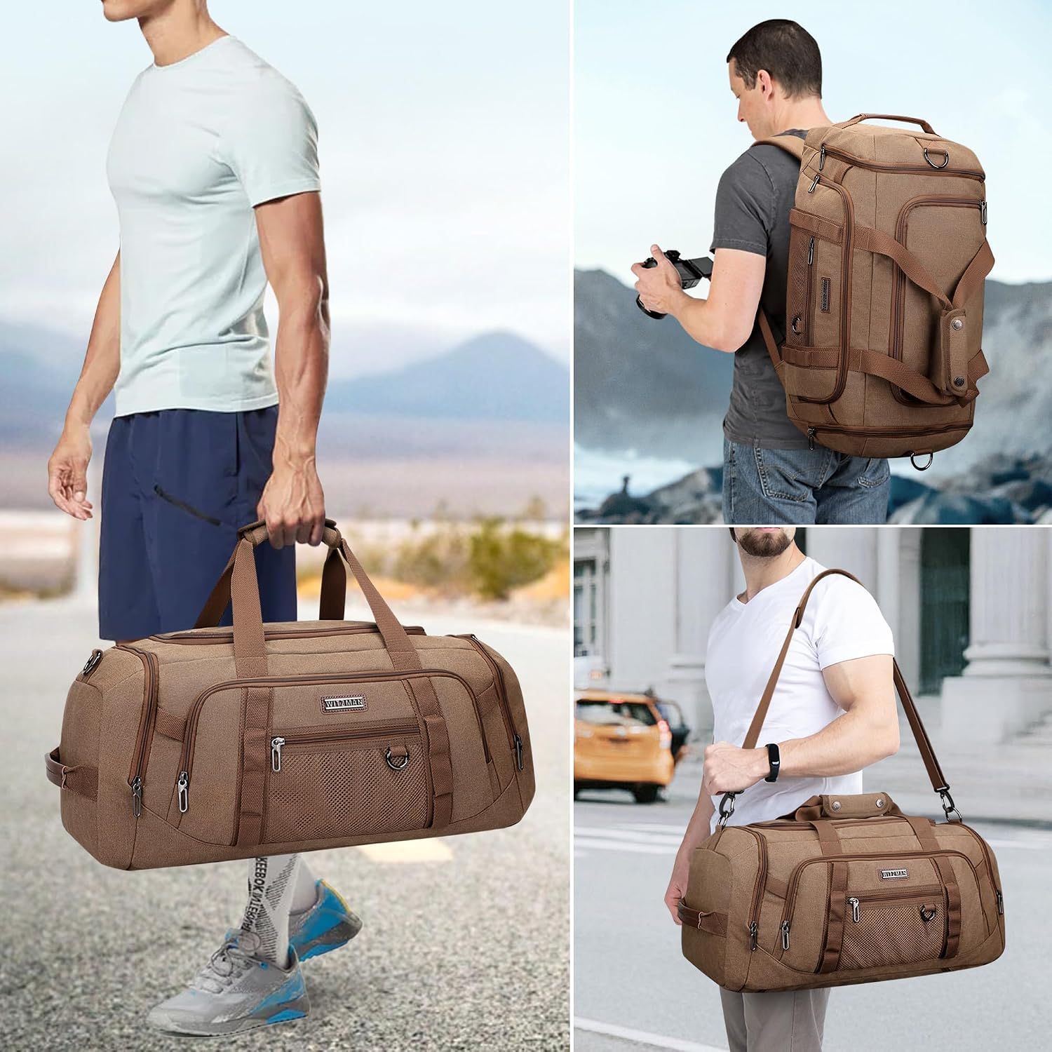 Tas Duffle Kanvas untuk Pria 3 - Shoe Bag Travel ulasan dan harga