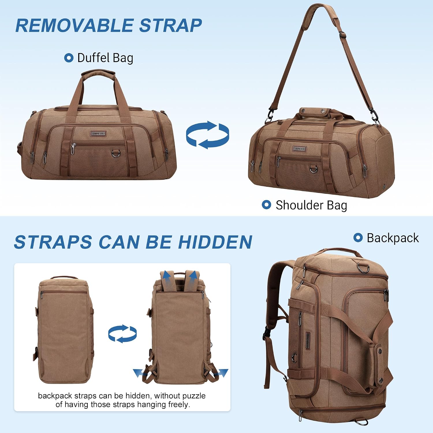 Tas Duffle Kanvas untuk Pria 3 - Shoe Bag Travel ulasan dan harga