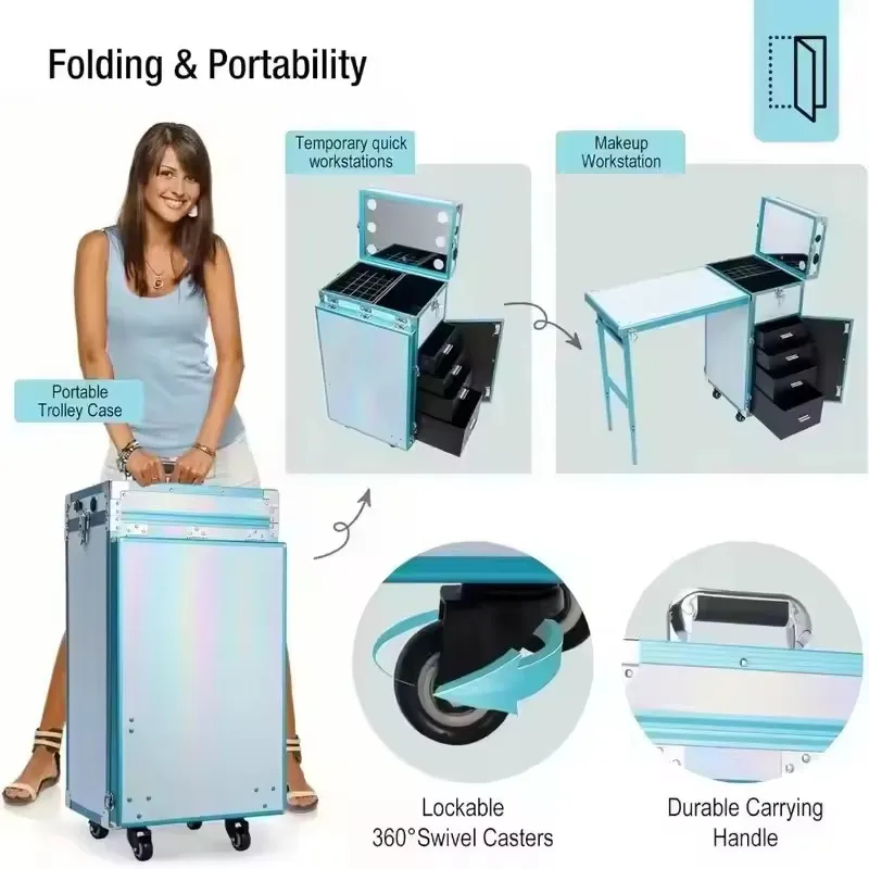 Meja Manikur Lipat Baru dengan - Travel Accessories In Train ulasan dan harga