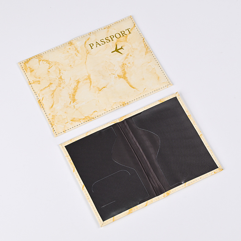 Sarung paspor pola marmer warn - Travel Accessories Passport Holder ulasan dan harga
