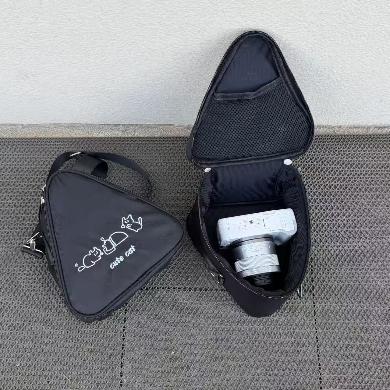 Tas Kamera Segitiga Lucu Berga - Camera Bag Travel ulasan dan harga