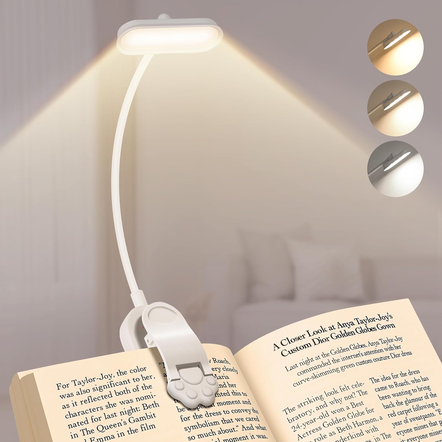 Lampu Buku LED USB Isi Ulang,  - Book Light Flexible ulasan dan harga