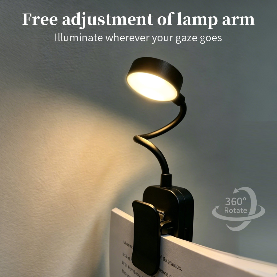 Lampu Meja LED Isi Ulang, Lamp - Book Light Flexible ulasan dan harga