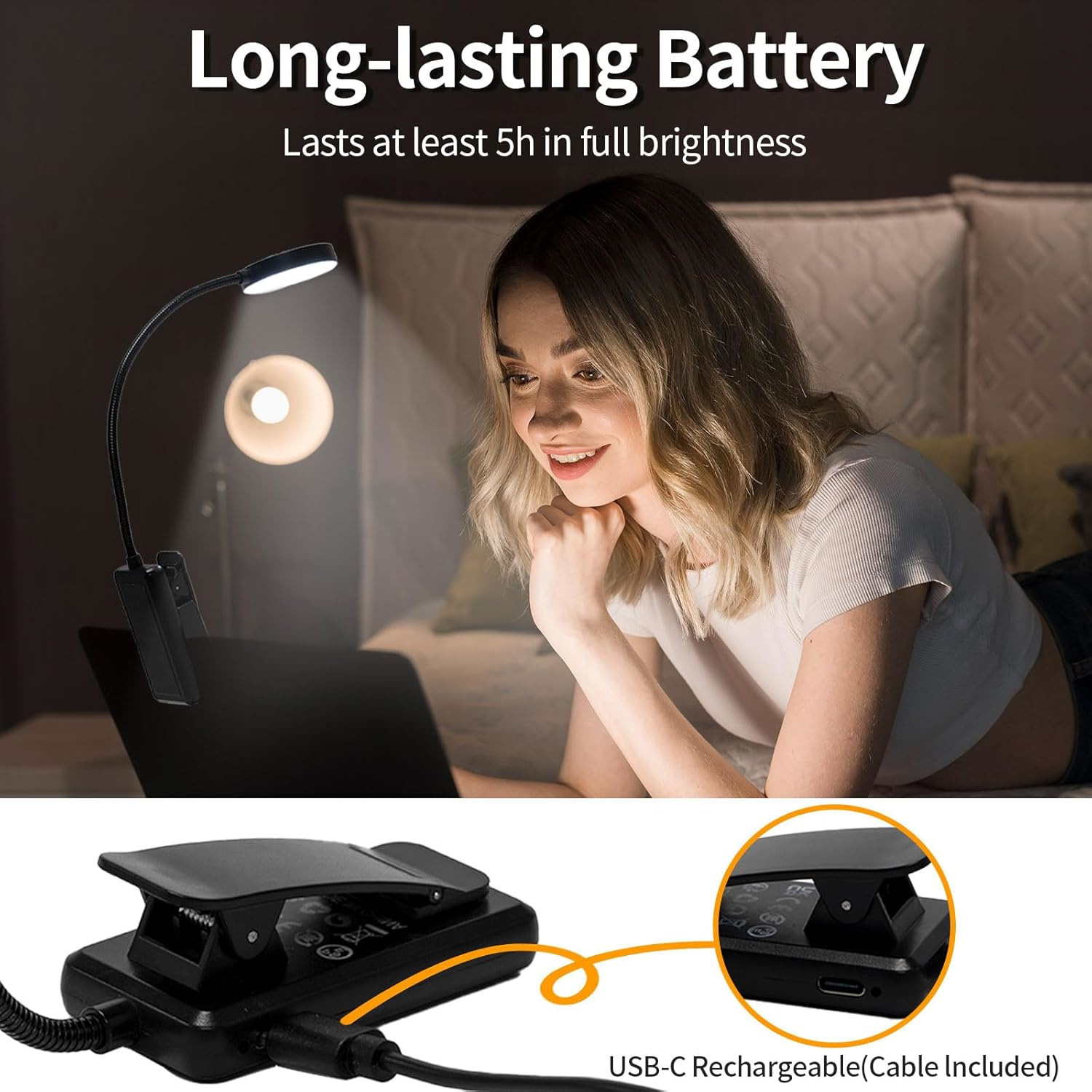 Lampu Buku USB 3 Warna, Lampu  - Book Light Flexible ulasan dan harga