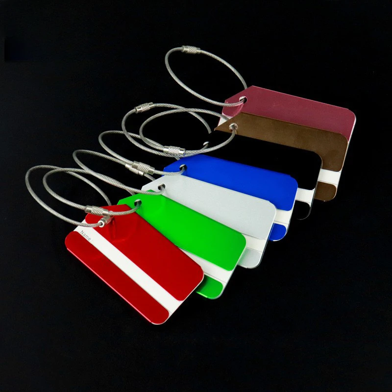Tag bagasi logam campuran alum - Travel Accessories In Train ulasan dan harga