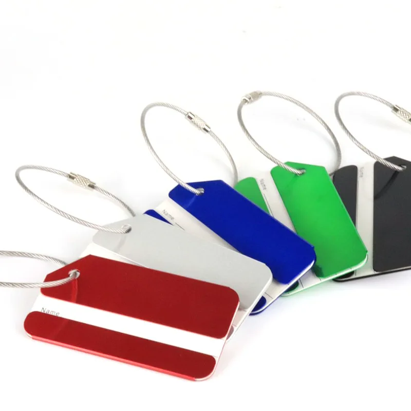 Tag bagasi logam campuran alum - Travel Accessories In Train ulasan dan harga