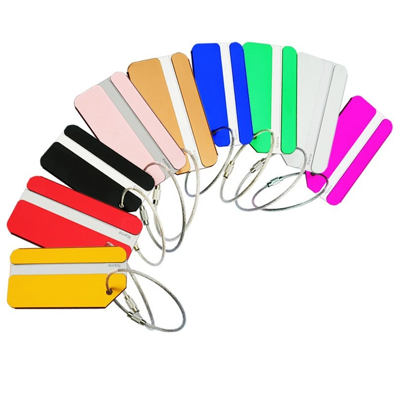 Tag bagasi logam campuran alum - Travel Accessories In Train ulasan dan harga
