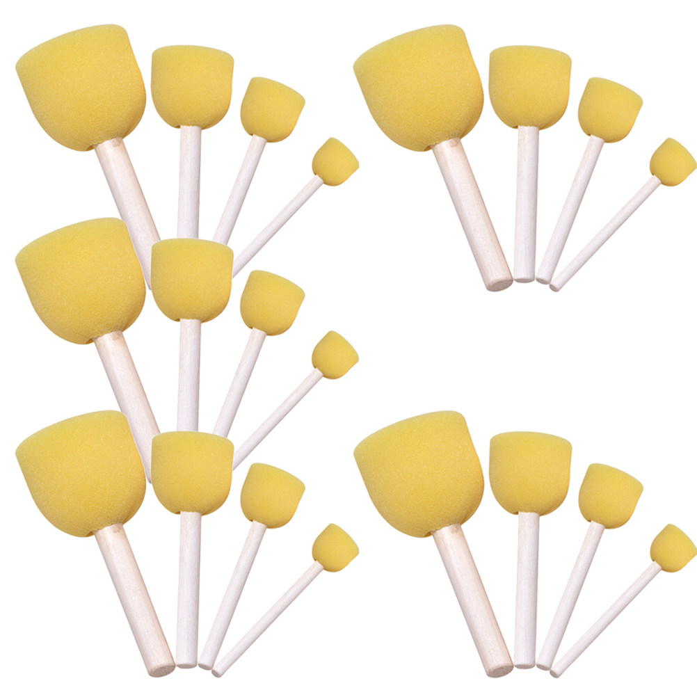 20Pcs Kuas Lukis Gagang Kayu K - Travel Accessories Drawing ulasan dan harga
