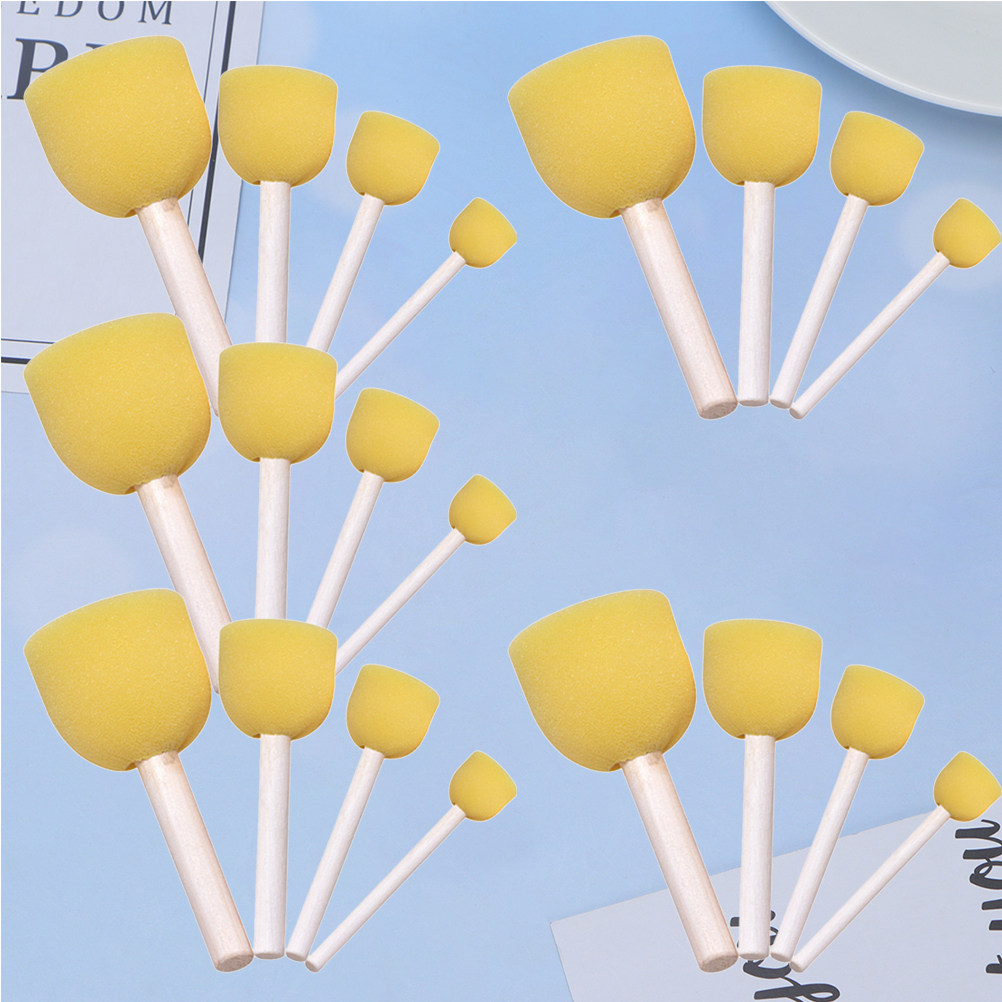 20Pcs Kuas Lukis Gagang Kayu K - Travel Accessories Drawing ulasan dan harga