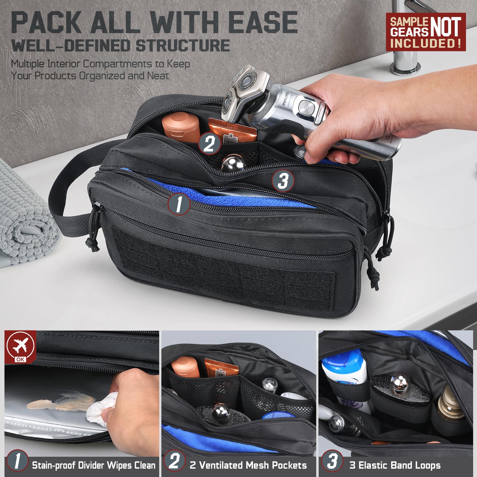 Tas Perlengkapan Mandi Taktis  - Travel Accessories Kit Bag ulasan dan harga