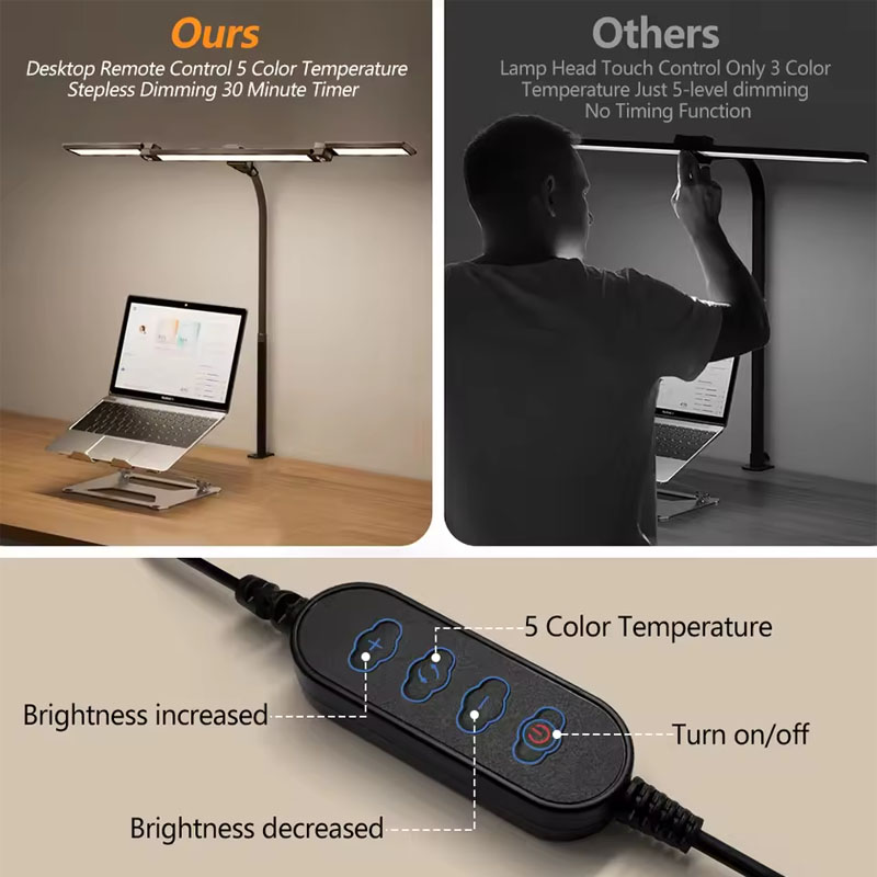 Lampu Meja LED Lampu Meja Rama - Book Light Flexible ulasan dan harga