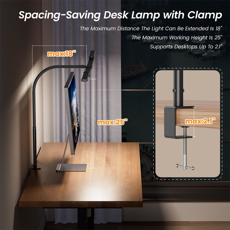 Lampu Meja LED Lampu Meja Rama - Book Light Flexible ulasan dan harga